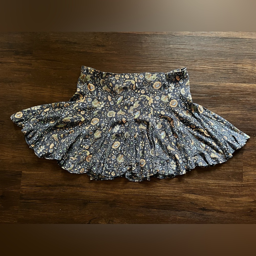 forever 21 colorful flower skirt